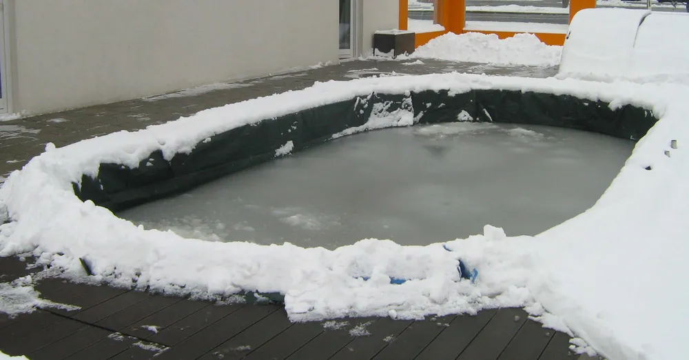 Ausverkauf Winterplane PLUS B oval 5,9 x 3 m plus Übermaß