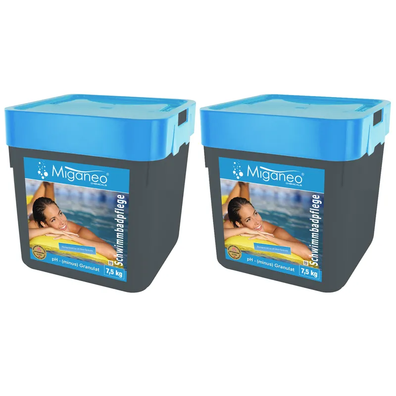 Bestseller Miganeo pH Minus Granulat | schnelllöslich | 2 x 7,5 kg