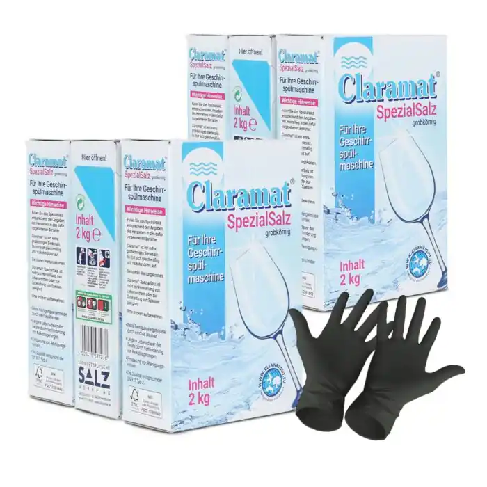Must-Have Claramat Spezial Salz 12 kg (6 x 2 kg) Spülmaschinensalz grob