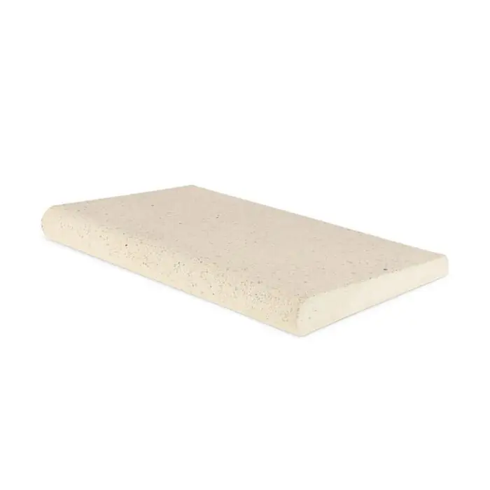 Billig Pool Beckenrandstein Set oval 320 x 525/530 cm Welle Sand