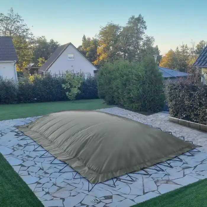 Online Kaufen Aufblasbare Abdeckplane "AirCover" rechteck 5,00 x 9,00m grau