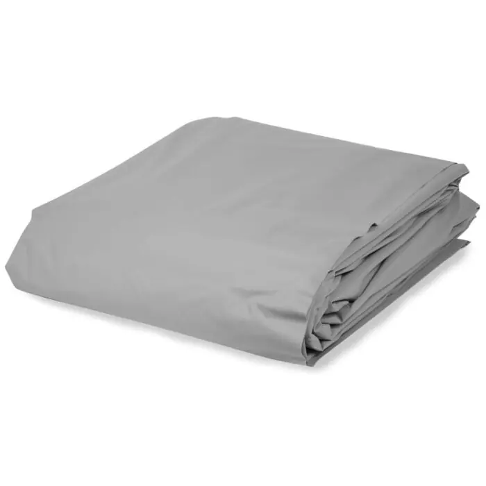 Geprüft Folie rund 0,8 mm grau 4,50 x 1,50 m mit Keilbiese