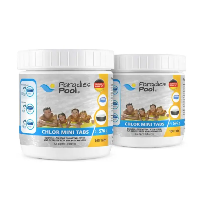 Paradies Pool Mini Chlortabletten 3,6 g, 320 Stück Begrenztes Angebot