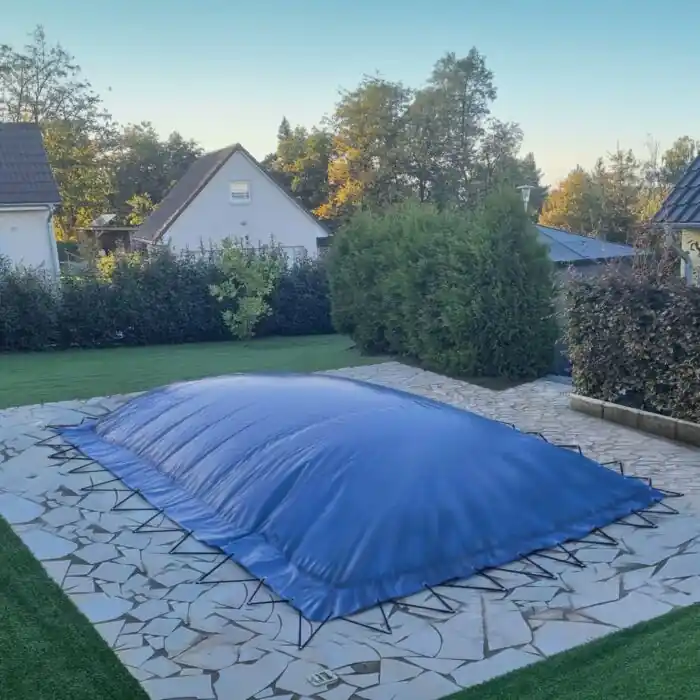 Aktuell Aufblasbare Abdeckplane "AirCover" rechteck 3,00 x 10,00m blau