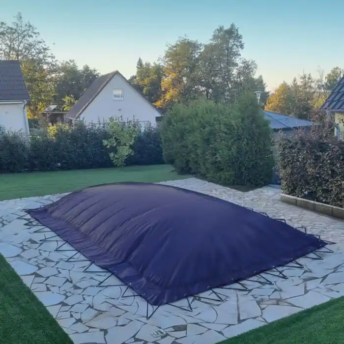 Preis Gesenkt Aufblasbare Abdeckplane "AirCover" rechteck 3,00 x 7,00m dunkelblau