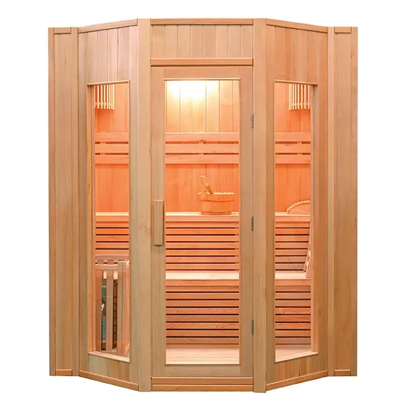 Sauna tradicional de vapor Zen de 4 plazas Kostenloser Rückversand