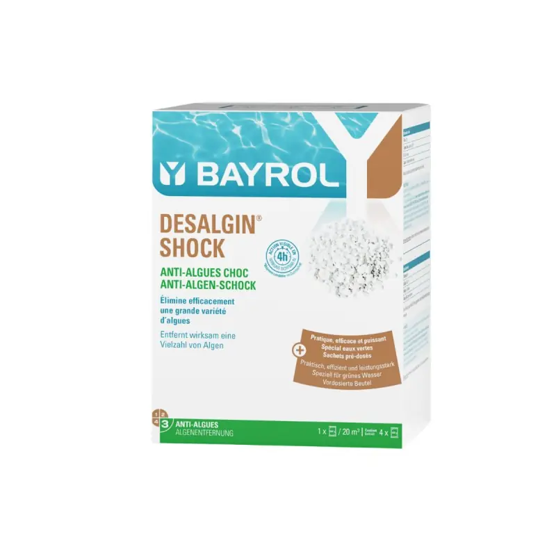 BAYROL Desalgin SHOCK 1,6 kg Anti-Algenmittel Algenvernichtung Pool Schwimmbad Expressversand