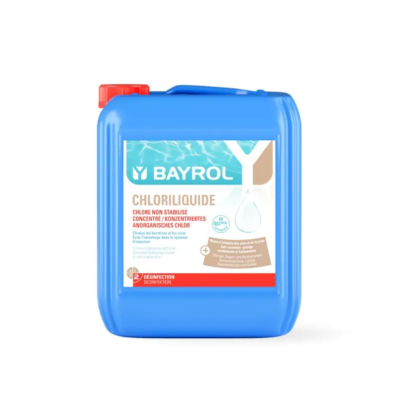 Bayrol ChloriLiquid Chlor flüssig 10 Liter Flüssigchlor Natriumhypochlorid Pool Must-Have