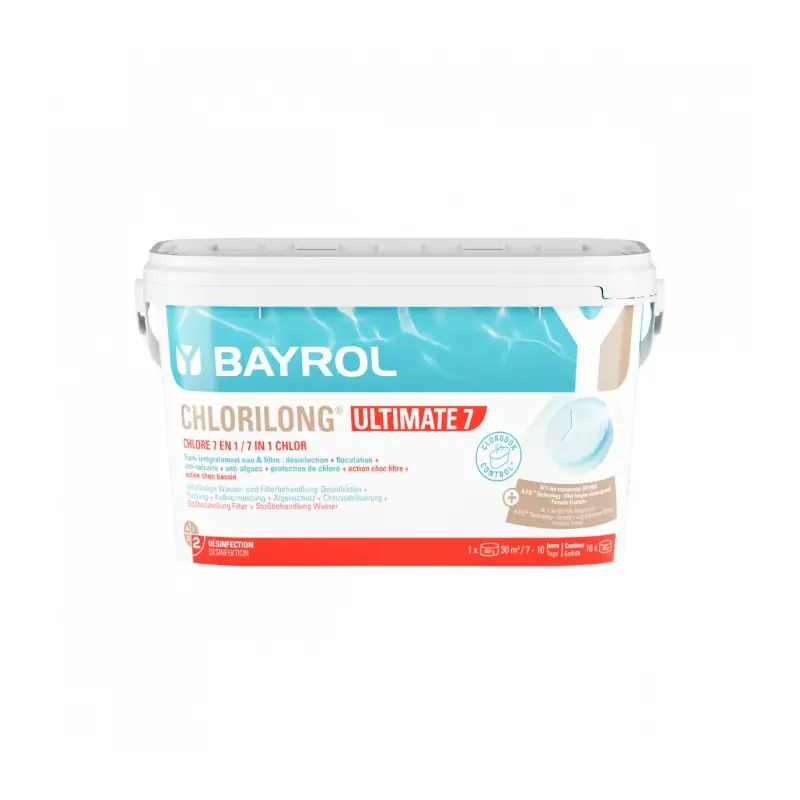 Neue Kollektion BAYROL Chlorilong ULTIMATE 7 Chlor 7 Funktionen 4,8 kg Chlortabletten