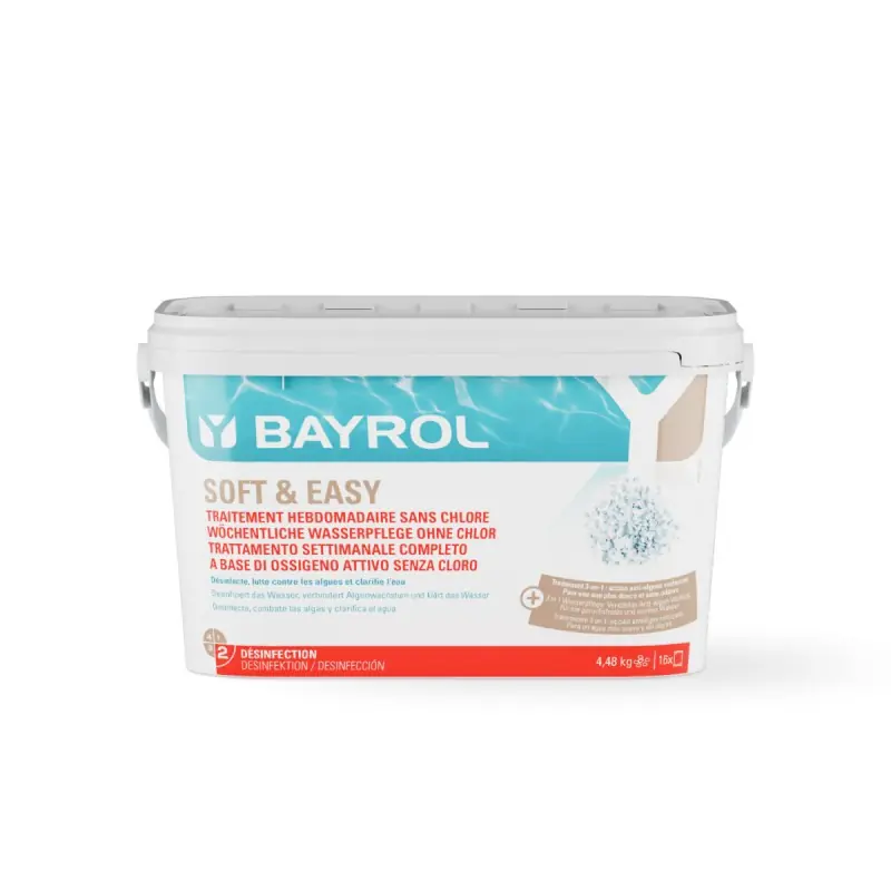 Bayrol Soft & Easy Aktivsauerstoff 2,24 kg 20m³ Desinfektion Pool Pflege O² Kostenloser Rückversand