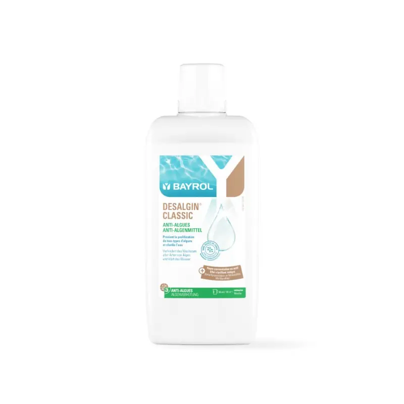 BAYROL DESALGIN CLASSIC1 Liter Algenmittel Antialgen Algizid Pool Schwimmbad Top-Seller