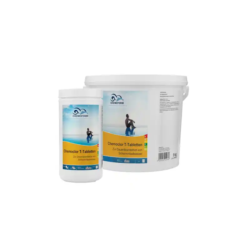 Chemoclor Multifunktion Chlor Tabletten 200g Poolpflege Chemoform 1Kg Mega-Angebot