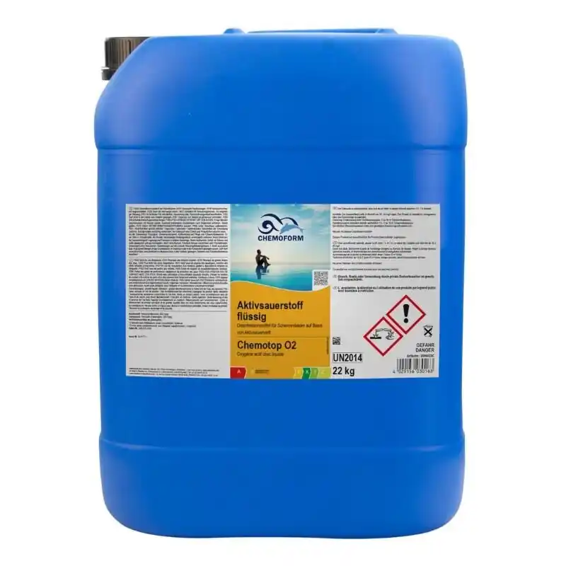 Neu Aquablanc Flüssig 12% Aktivsauerstoff Poolpflege Chemoform 20Kg