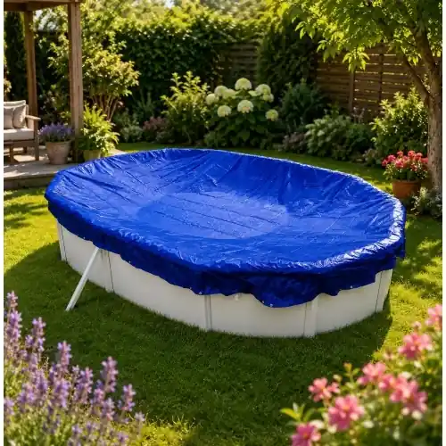 Must-Have Abdeckplanen für Ovalbecken in Blau 490 x 300 cm