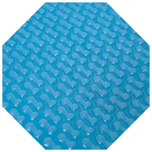 Rabatt Solarplane Achteck für runde Holzpools 400 µm Light Blue Geobubble 440 cm (Fertigungsmaß: 350 cm)