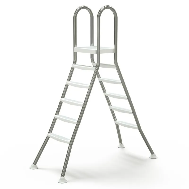 Hochbeckenleiter 1,50 m, 2 x 5 Stufen + Plattform, Edelstahl Angebot
