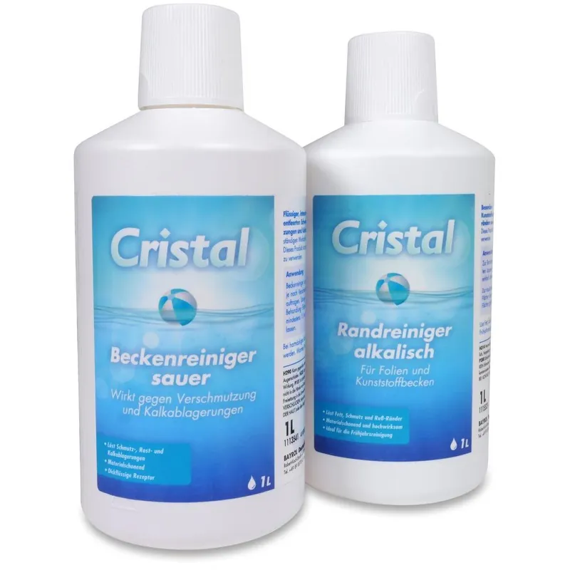 Kracherpreis CRISTAL SET Poolreinigung - Randreiniger + Beckenreiniger
