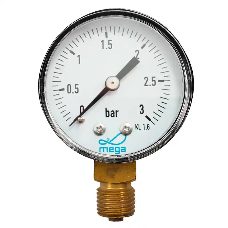 Kostenloser Versand Manometer 50mm Außengewinde unten 1/4"