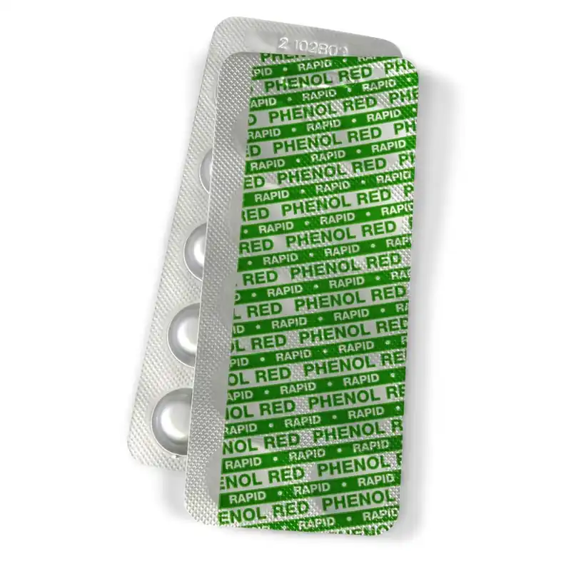 50 Stk. Phenol Red Rapid Tabletten für Pooltester pH (5 Streifen) Letzte Chance