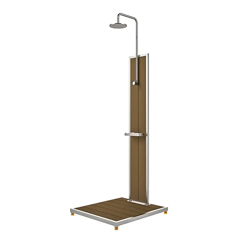 IDEAL Dusche BAHAMA inkl. WPC Bodenplatte Highlight