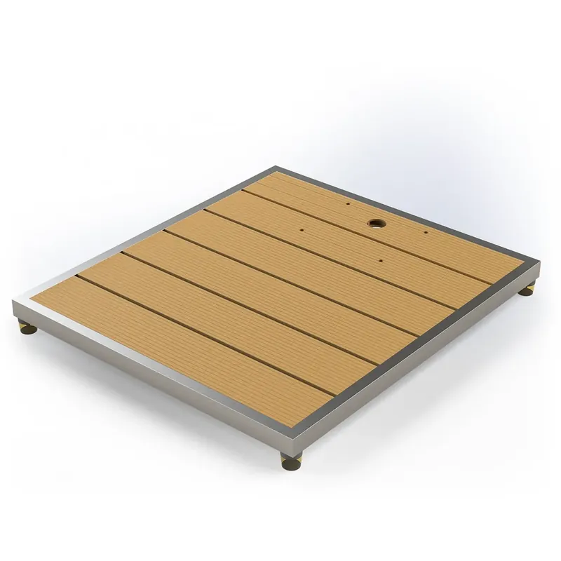 IDEAL WPC Bodenplatte | 840 x 750 mm | Hellbraun Beliebt