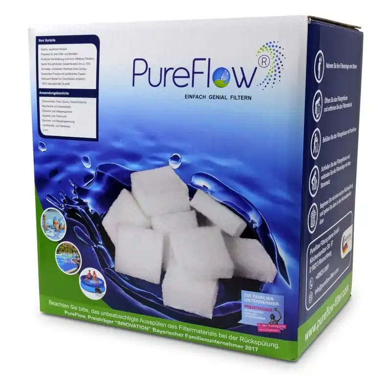 PureFlow POOL Polymerfaserfilter 500g, hocheffizientes Filtermaterial Direkt Vom Hersteller