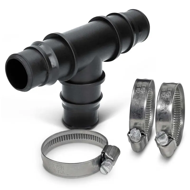 Heißes Angebot Set PRO> T-Stück Ø 32/38mm + 3x VA SS304 Schellen 12mm