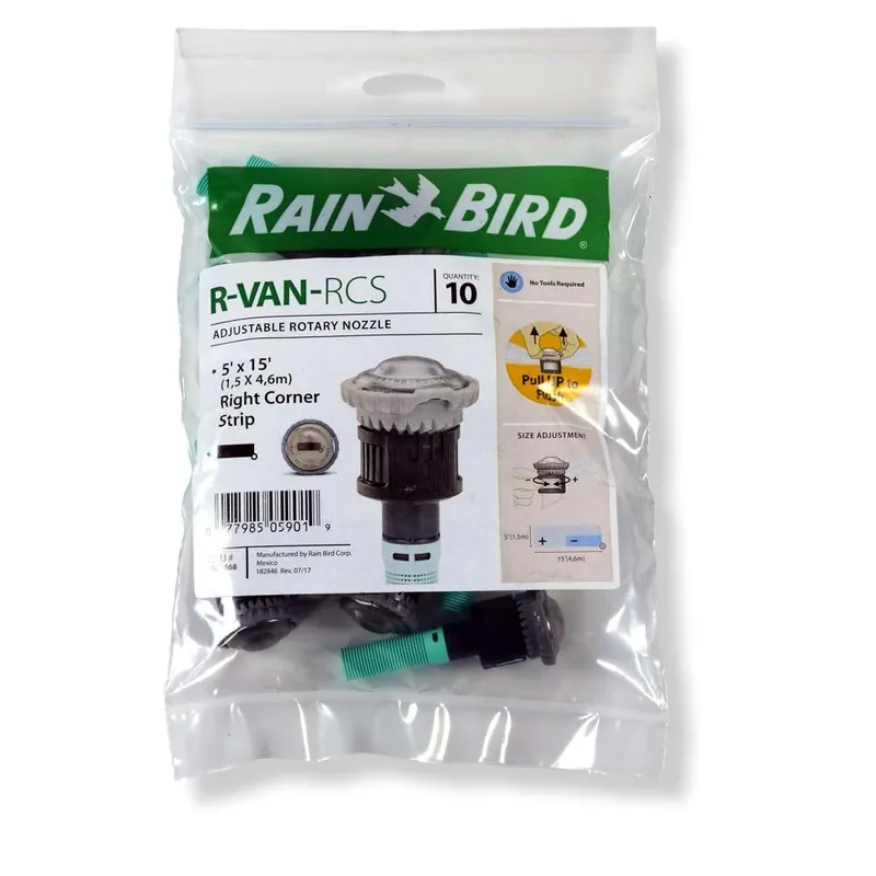 10x Rain Bird R-Van RCS Streifendüse rechte Ecke Letzte Chance