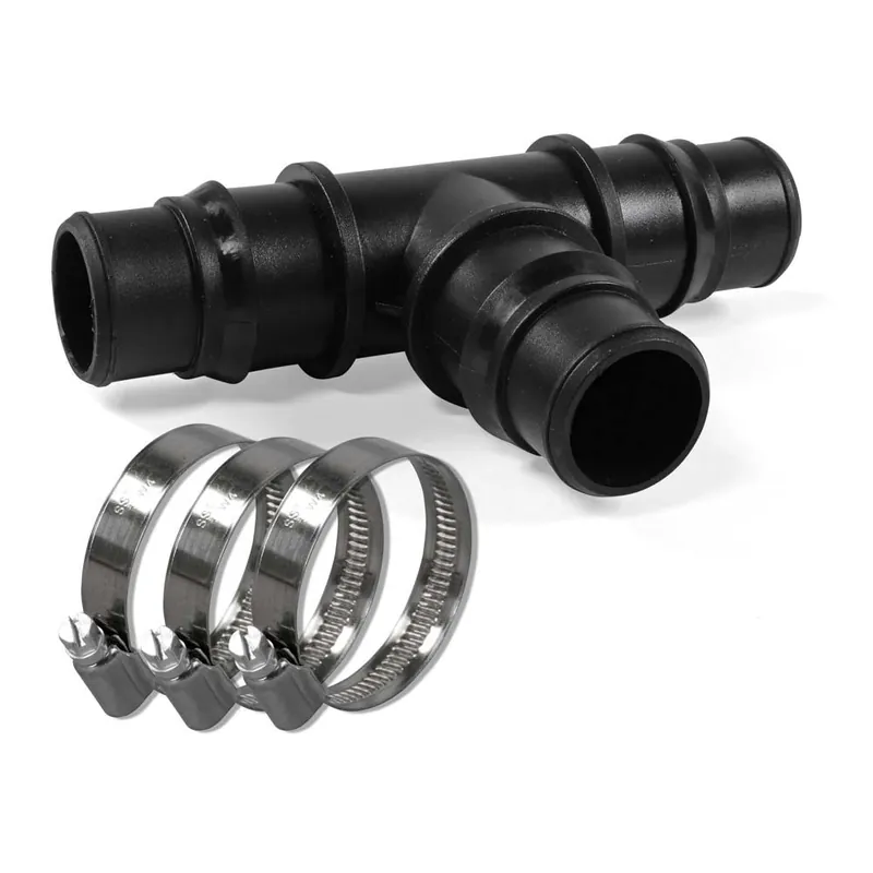 T-Stück Ø 32/38mm inkl. 3x V2A-Schellen W4 Neue Kollektion