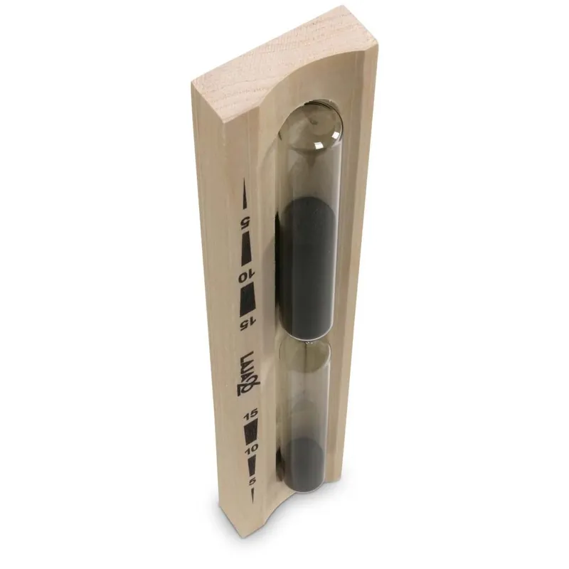 Begrenztes Angebot LaJa26 Sauna Sanduhr ''Konkav'' schwarzer Sand