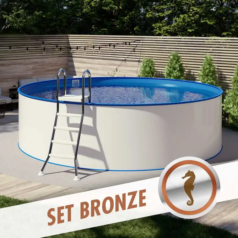 Rundpool-Set BRONZE Ø 3,00 x 1,20 m, Folie blau 0,80 mm, aufgestellt Jetzt Bestellen