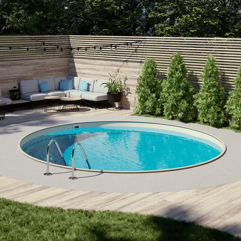 Heißes Angebot Rundpool-Set BRONZE Ø 4,00 x 1,35 m, Folie sand 0,80 mm, eingelassen