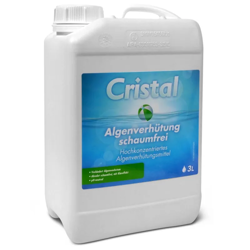 CRISTAL Algenverhütung Schaumfrei 3,0 l Sonderaktion