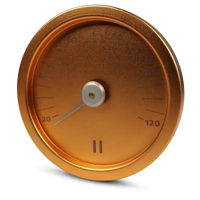 Rento Sauna Thermometer aluminium KUPFER Geprüft