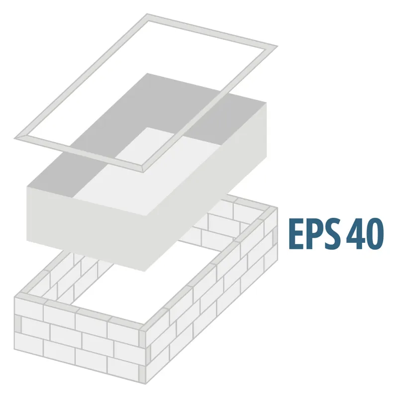 8,00 x 4,00 x 1,50 m Rechteckpool | EPS 40 Zertifiziert