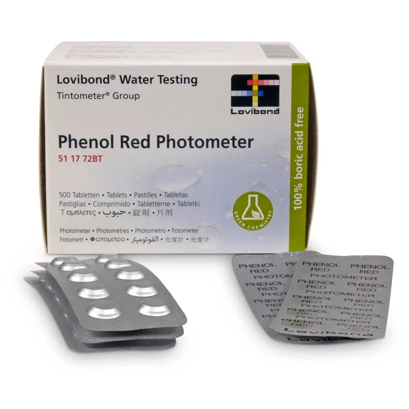 Phenol Red Photometer 250 Tabletten Zertifiziert
