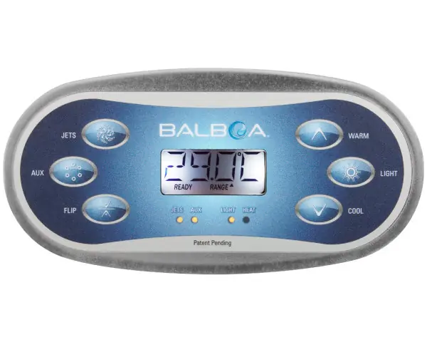 Balboa TP600 Panel - JETS, AUX, FLIP, WARM, LIGHT, COOL (55673) Neue Kollektion