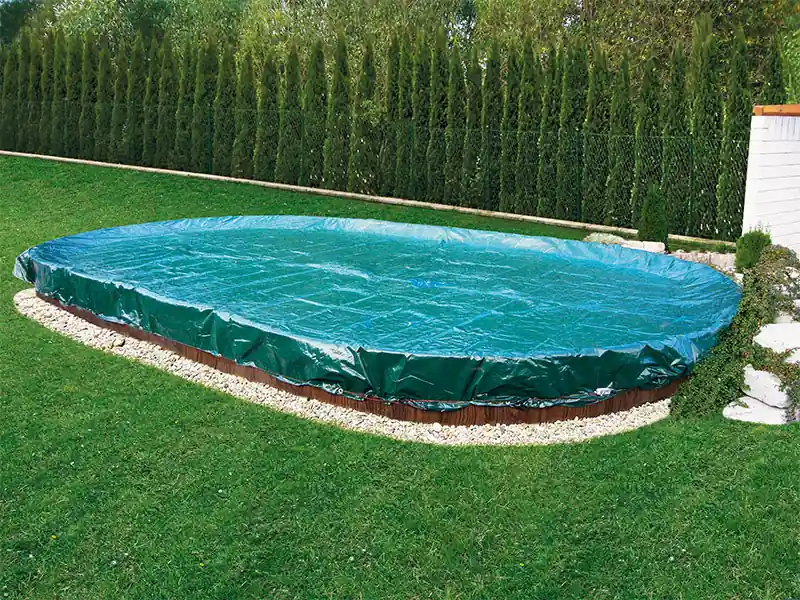 Markenware Abdeckplane Oval- und Achtformbecken 6,00 x 3,20 m