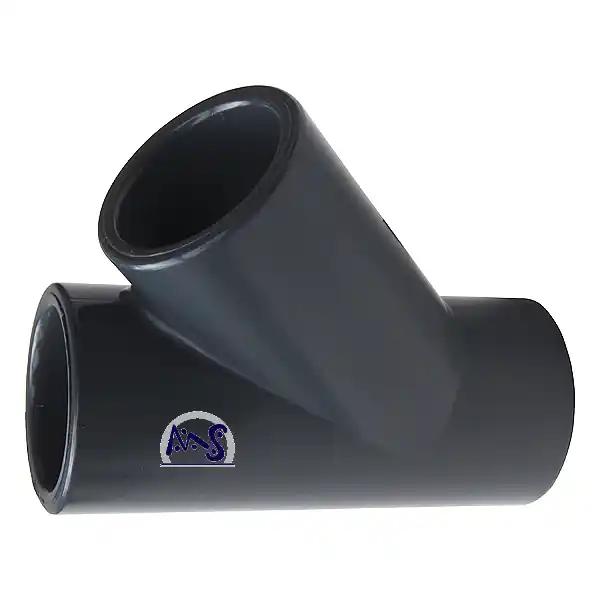 Bestpreis T-Stück PVC 45° D 50 mm